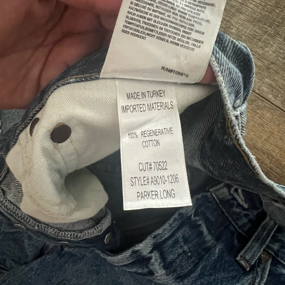 Agolde Dark Blue Denim Jeans - Picture 4 of 4